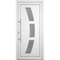 Meeth Haustür Optimal Pro PVC Modell 103 88 x 208 cm DIN Links weiß