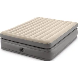 Intex Prime Comfort Elevated Doppel-luftbett - Beige / Grey - 152 x 203 x 51 cm