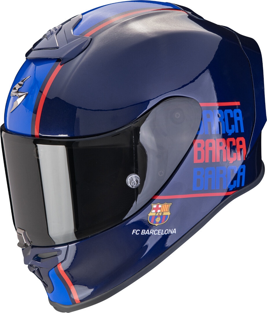 Scorpion Exo-R1 Evo Air FC Barcelona Helm, rood-blauw, L Voorman