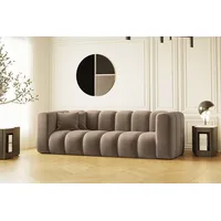 Kaiser Möbel Sofa Couch, Dreisitzer Grand Modular Stoff Salvador und Haga, Bequem, modular, viele Farben beige