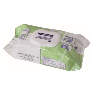Bode Bacillol® 30 Tissues Desinfektionstücher, Alkoholische Schnelldesinfektionstücher, 1 Karton = 6 Flow-Packs = 480 Tücher