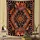 Fowocu Wandteppich mit Sonne und Mond, indisches Hippie-Mandala, cooler Wandteppich, ästhetischer Wandteppich für Schlafzimmer, Wohnzimmer, Wohnheim (Orange, 152,4 x 203,2 cm)