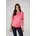 Rundhalsshirt Sweatshirt Batik-Look Rot 42