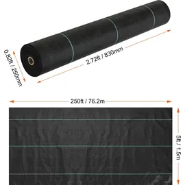 Vevor Unkrautvlies 1,5 x 76,2 m
