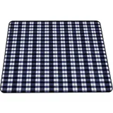 FNKDOR Karo Flanell Picknickdecke 150/200/300×200cm, Outdoor Wasserdicht Sandfrei Backing Picnic Blanket Stranddecke Campingdecke für Beach Camping Garten Strand (Blau, 200x200cm)