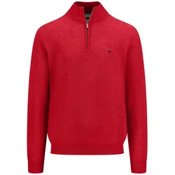 Troyer FYNCH-HATTON, Herren, Gr. XXXL, rot (poppy rot), Strick, Obermaterial: 100% Baumwolle, casual, regular fit, Langarm, Pullover, mit Logo an der Brust