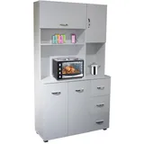 Hti-Living Küchenschrank Blanca 100 x 40 x 180 cm Weiß