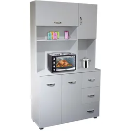 Hti-Living Küchenschrank Blanca 100 x 40 x 180 cm Weiß