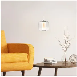 Lightbox 1-flg. Ø 11 cm modern Rauchglas