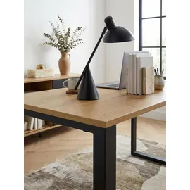 KADIMA DESIGN Eiche-Schreibtisch, Robuste Metallbeine, Vielseitig, Stabil, Modern. 120x60x76 cm