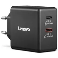 Lenovo Dual USB-C 65W GaN - Wechselst Adapter -