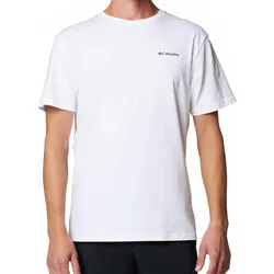 Columbia North Cascades Kurzarm-T-Shirts weiß/sechseckige Flagge - XL