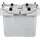Cemo GmbH Batterie-Sammelbox Polyethylen 400 x 300 x 240 mm grau