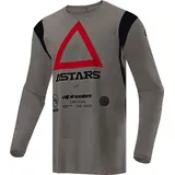 Alpinestars Techdura Trikot - Grau/Schwarz/Rot - M