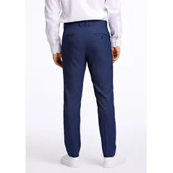 Anzughose LINDBERGH "Lindbergh Anzughose", Herren, Gr. 50, blau (dk blau), Oberstoff: 52% Wolle, 45, 5% Polyester (recycelte Fasern), 2% Elasthan 0, 5%, sonstige Fasern, slim fit, Hosen