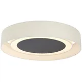 ETC Shop LED Deckenlampe 24W rund weiß beige