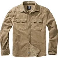 Brandit Textil Corduroy Classic Langarmhemd Camel 4XL
