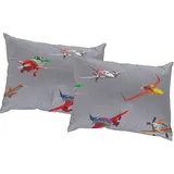 Wirth Kissenbezug Planes Action 40 x 60 cm Grau