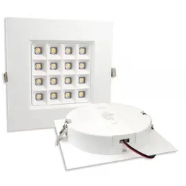 Fiai IsoLED LED Downlight Prism 10W eckig weiß