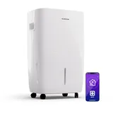Klarstein Luftentfeuchter Elektrisch bis 65m2, Smart Luftentfeuchter für Wohnung, Bad & Keller, Luft-Entfeuchter Leise, Elektrischer Dehumidifier