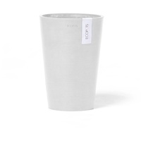 Ecopots Vase Pisa Weiß 17,5 cm x 3 cm