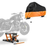 ConStands Motorradheber Hebebühne LO + Abdeckplane XXXL für Suzuki Intruder VL 1500 LC
