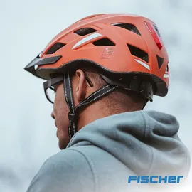 Fischer Fahrradhelm Urban Plus Miami L/XL orange matt