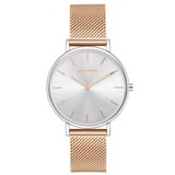 Watchpeople Quarzuhr Passion Bicolor WP 011-01, schlicht, easy release Band