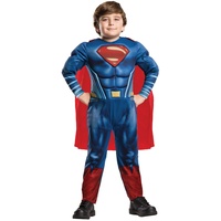 Rubie's 640814 9-10 Official DC Justice League Superman, Deluxe-Kostüm, Alter 9-10 Jahre, Höhe 140 cm
