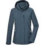 KILLTEC Damen Funktionsjacke/Regenjacke mit abzippbarer Kapuze KOS 26 WMN JCKT, deep water, 44,