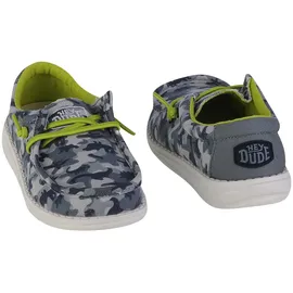 HEYDUDE Wally Youth Camodino Kinder Blau 32