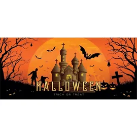 Europalms Halloween Banner, Geisterhaus, 400x180cm