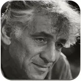 Untersetzer aus Kork – Leonard Bernstein Komponist Orchesterchef Portrait – 1 Stück (95 x 95 mm)