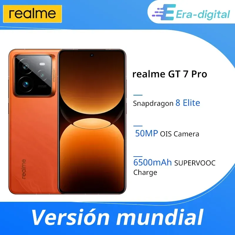 Globale version realme gt 7 pro 5g smartphone snapdragon 8 elite ai ultra-klare snap kamera realworld eco2 display 6500mah nfc