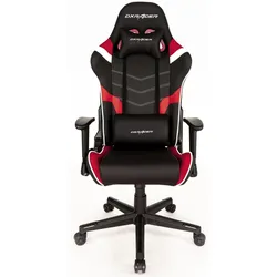 DXRacer Prince Serie OH-PF188-NRW Gaming-Stuhl - Regular / L - PVC Kunstleder - schwarz/rot/weiß