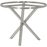 Zebra  Gartentischgestell, Edelstahl, Metall, rund, 90x74x90 cm, Gartenmöbel, Gartentische, Gartentische