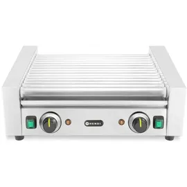 HENDI Rollengrill – 2 Zonen, 14 Rollen, 230V/1230W, 566x640x(H)192mm