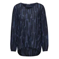 Cecil Damen B344977 Bedruckte Bluse, universal Blue, Large -