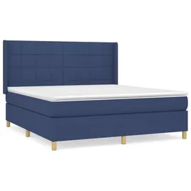 vidaXL Boxspringbett 180 x 200 cm Blau