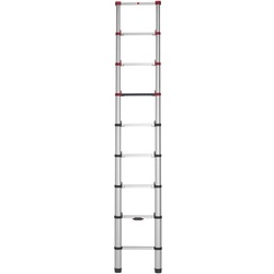 HAILO Teleskopleiter »T80 FlexLine«, 9 Sprossen, Aluminium - silberfarben