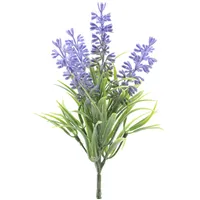 Decoris Kunstblumen 26cm Lavendelblütenzweig Kunstzweige künstliche Dekoblumen Dekozweig