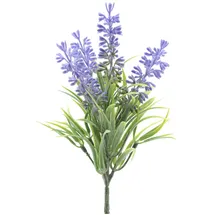 Decoris Kunstblumen 26cm Lavendelblütenzweig Kunstzweige künstliche Dekoblumen Dekozweig