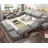 JV Möbel Design Bett 180 x 200 cm Grau