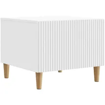 vidaXL Couchtisch mit Schubladen Weiß 49 x 50 x 40 cm Holzwerkstoff
