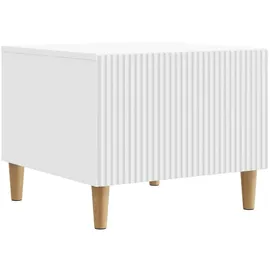 vidaXL Couchtisch mit Schubladen Weiß 49 x 50 x 40 cm Holzwerkstoff