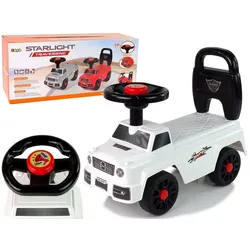 LEAN Toys Rutscherauto Auto QX-5500-2 Hupen Spielzeug Schiebespielzeug Spielzeugauto Fahrzeug weiß