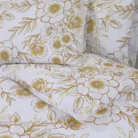 VidaXL Bettwäsche-Set 240x220 cm Baumwolle in Weiß und Braun