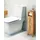 Beliani Olathe Toilettenpapier-Schrank 18 x 72 x 17 cm Hellbraun