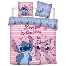 Aymax Stitch Love You To The Stars Rosa 240 x 220 cm + 2 x 65 x 65 cm