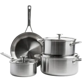 KitchenAid Topf-Set 4-tlg. 3 x Kochtopf + 1 x Stielkasserolle
